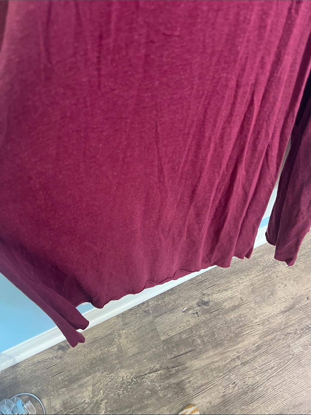 Free People - Beach Homecoming Burgundy Smocked Bodice Wide Leg Jumpsuit Small - Picture 6 of 11